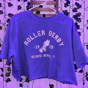 Vintage cropped top! Roller derby